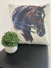 Bay Plaited Show Horse Cushion