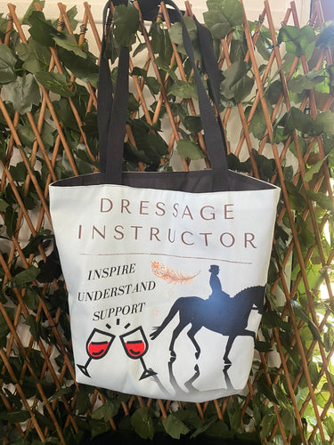 Dressage Instructor Tote Bag