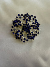 Stunning Blue & Silver Brooch Stock Pin