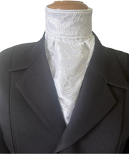 HHD Dressage Euro Stock Tie ‘Rosalea’  in White with Lace