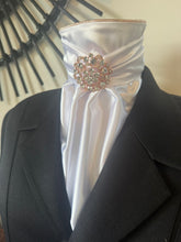 HHD Dressage Equestrian Euro Stock Tie ‘Stella’ in Rose Gold