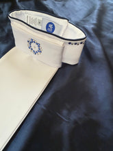 HHD Dressage Plastron Stock Tie ‘Serena’ in Navy Blue with Swarovski Crystals