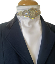 HHD BB Dressage Euro Stock Tie Crystal & Pearls