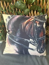 Bay Plaited Show Horse Cushion