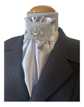 HHD Dressage Euro Stock Tie ‘Queen’ in Silver