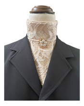 HHD Dressage Euro Stock Tie ‘Helena, in Gold