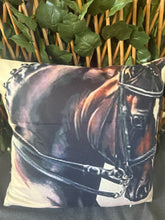 Bay Plaited Show Horse Cushion
