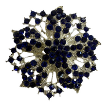 Stunning Blue & Silver Brooch Stock Pin