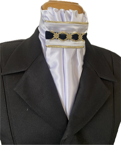 HHD Dressage Euro Stock Tie ‘Emily’ In Black & Gold
