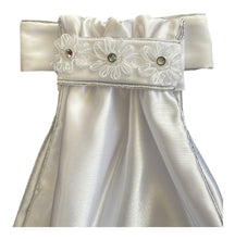 HHD White Dressage Euro Stock Tie ‘Serenity’  with Swarovski Crystals