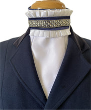 HHD Equestrian Dressage Euro Stock Tie ‘Allissa’ in Navy Blue