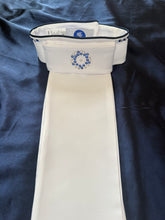 HHD Dressage Plastron Stock Tie ‘Serena’ in Navy Blue with Swarovski Crystals