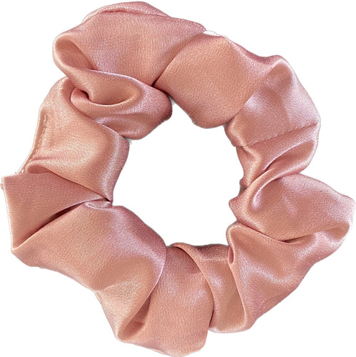 HHD Dressage Show Riding Satin Scrunchie Rose Pink