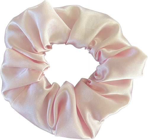 HHD Baby Pink Satin Scrunchie