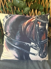 Bay Plaited Show Horse Cushion
