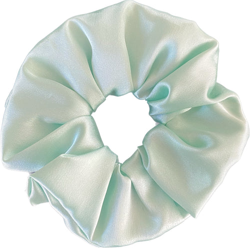 HHD Mint Green Satin Scrunchie
