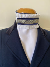 HHD Equestrian Dressage Euro Stock Tie ‘Allissa’ in Navy Blue