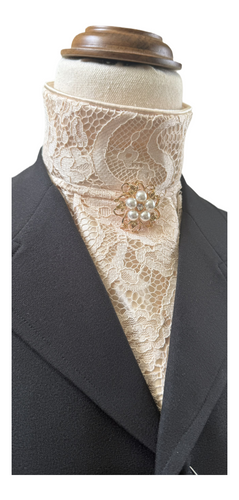 HHD Dressage Euro Stock Tie ‘Helena, in Gold