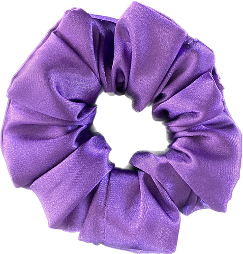 HHD Dressage Show Rider Hair Scrunchie Purple Satin