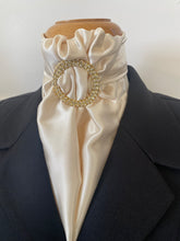 HHD White or Cream Dressage Euro Stock Tie ‘Lucy’