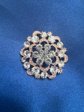 HHD Rose Gold & Crystal Stock Pin Brooch