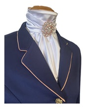 HHD Dressage Equestrian Euro Stock Tie ‘Stella’ in Rose Gold