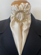 HHD White or Cream Dressage Euro Stock Tie ‘Lucy’