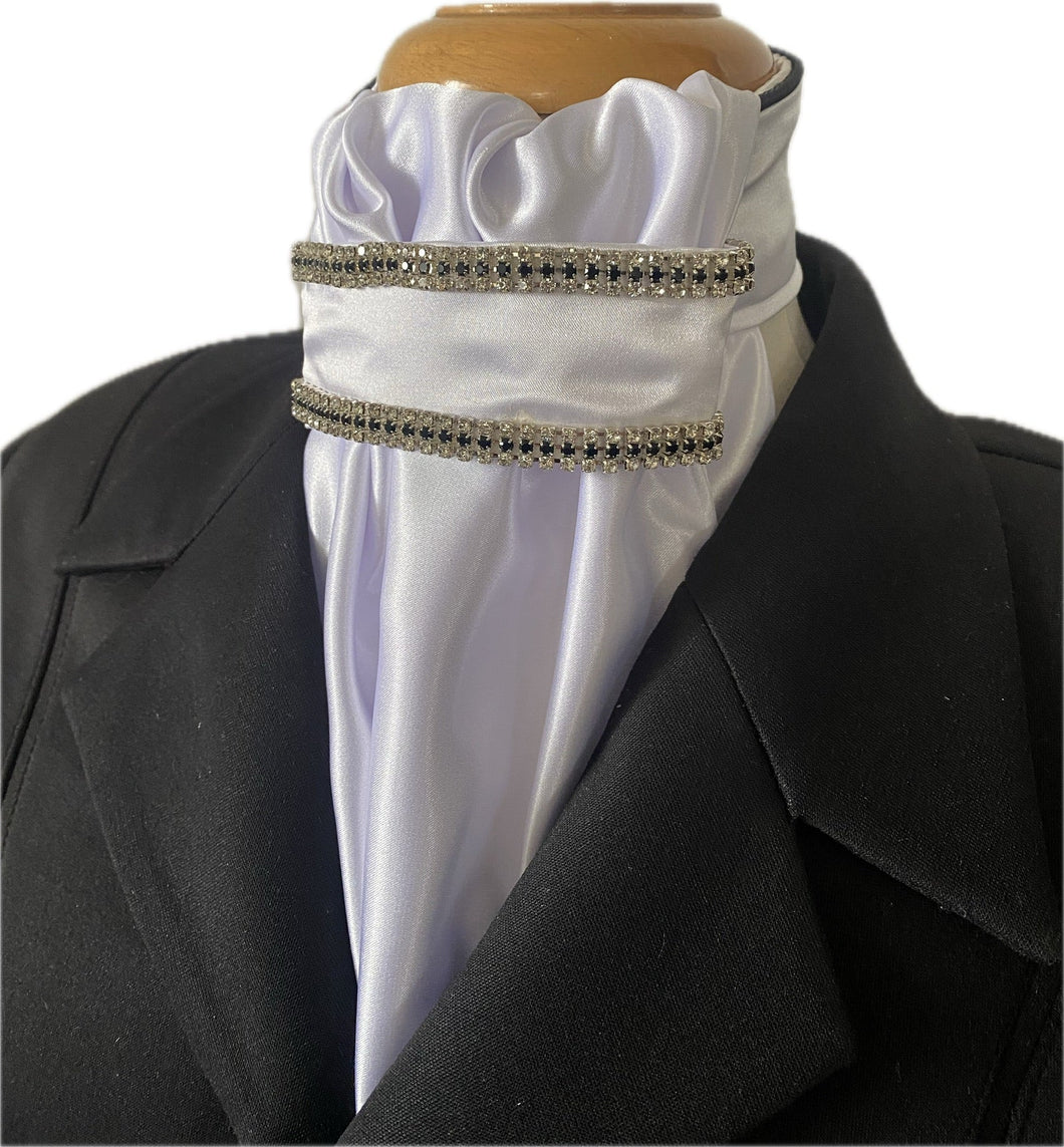 HHD Dressage Euro Stock Tie ‘Marilyn’ with Crystals in Black