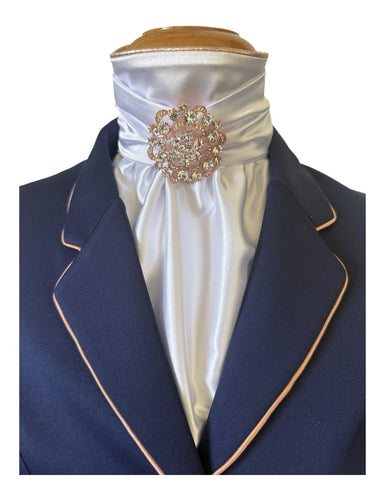 HHD Dressage Equestrian Euro Stock Tie ‘Stella’ in Rose Gold