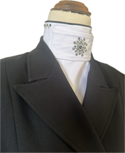 HHD Dressage Plastron Stock Tie ‘Serena’ in Black with Swarovski Crystals