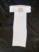 HHD Dressage Plastron Stock Tie ‘Serena’ in Rose Gold with Swarovski Crystals