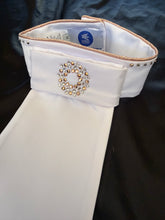 HHD Dressage Plastron Stock Tie ‘Serena’ in Rose Gold with Swarovski Crystals