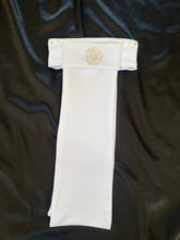 HHD Dressage Plastron  Stock Tie ‘Serena’ in Silver with Swarovski Crystals