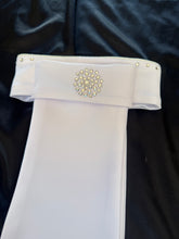 HHD Dressage Plastron  Stock Tie ‘Serena’ in Silver with Swarovski Crystals