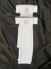 HHD Dressage Plastron Stock Tie ‘Serena’ in Pink or Purple and Silver with AB Swarovski Crystals