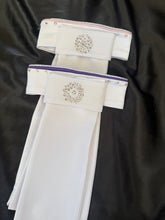 HHD Dressage Plastron Stock Tie ‘Serena’ in Pink or Purple and Silver with AB Swarovski Crystals