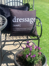 Dressage Noun Black Cushion