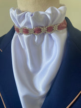 HHD Dressage Euro Stock Tie ‘Alice’ Pink & Silver