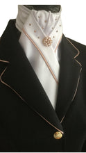 HHD Show Riding Dressage Stretch Jacket Coat Navy Blue or Black with Rose Gold Contrast