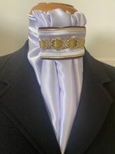 HHD Dressage Euro Stock Tie ‘Emily’ in Burgundy & Gold