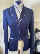 HHD Stretch Dressage Jacket Coat White Contrast