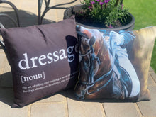 Dressage Noun Black Cushion
