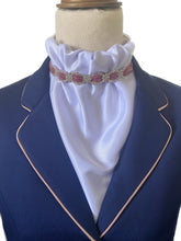 HHD Dressage Euro Stock Tie ‘Alice’ Pink & Silver