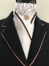 HHD Show Riding Dressage Stretch Jacket Coat Navy Blue or Black with Rose Gold Contrast