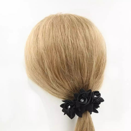 HHD Rose Crystal Hair Scrunchie