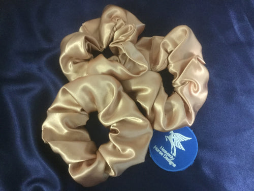 HHD ‘Bonny’ Hair Dressage Show Rider  Scrunchie Rose Gold Satin