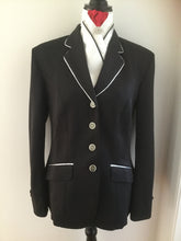 HHD Show Riding Dressage Stretch Jacket Navy Blue or Black with  Silver