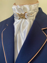 HHD Dressage Euro Stock Tie ‘Queen’ Rose Gold with Swarovski Elements