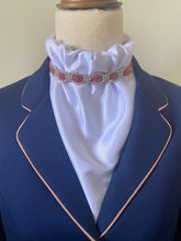 HHD Dressage Euro Stock Tie ‘Alice’ Pink & Silver