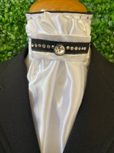 HHD ‘Beth’ Euro Dressage Stock Tie in Black with Swarovski Elements